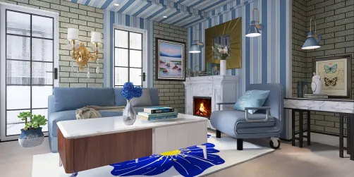Modern blue 