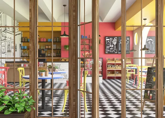 # Colorful bakery Renderização de Design
