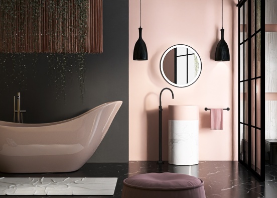 Dream bath.🥹🩷 Design Rendering