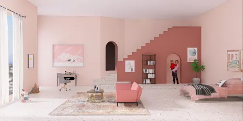 Pink kids room!