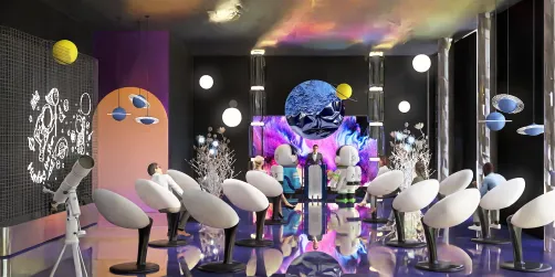 B o d a  💐 | tema espacial 🌠
