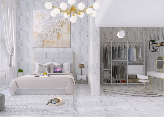 Bedroom with a Mini Closet..😍❤️ Design Rendering