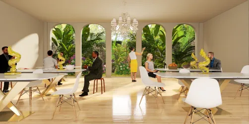 Simple but fancy restaurant 