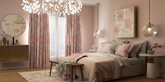 Floral bedroom 