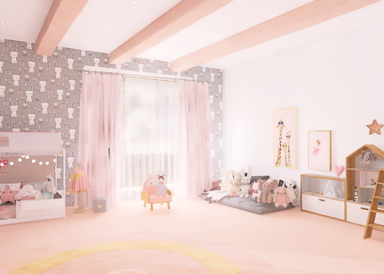 Small girls room  Design Rendering