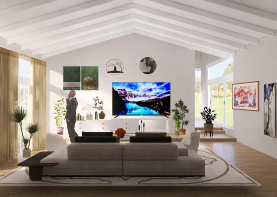 Cosy living room 😊 Design Rendering