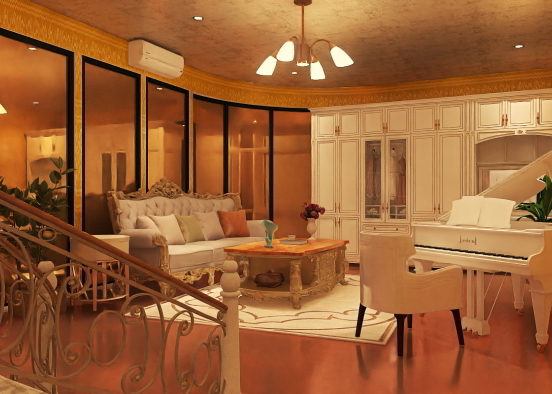 Classical room 💛🧡❤ Design Rendering