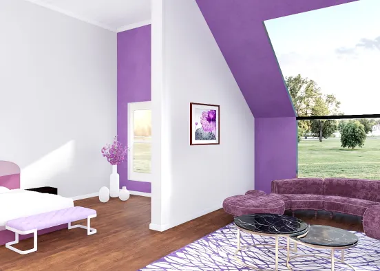 Purple room💜 Design Rendering