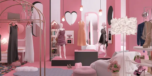Barbie bedroom and closet 