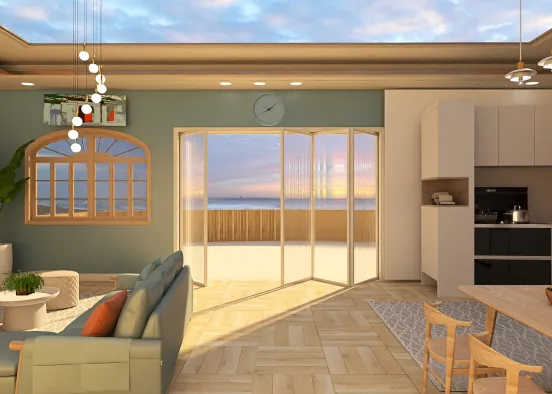 # room by the ocean  Renderização de Design