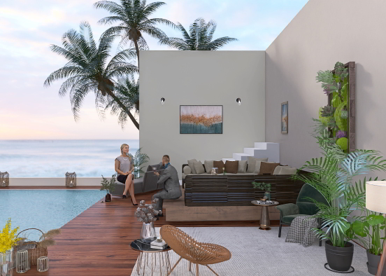 a romantic and relaxing spot Design Rendering