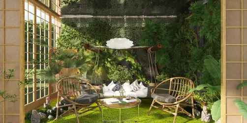 Home garden for relax 