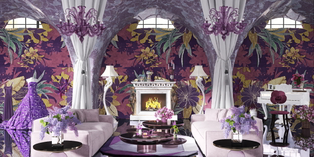 Salon violet d’une diva