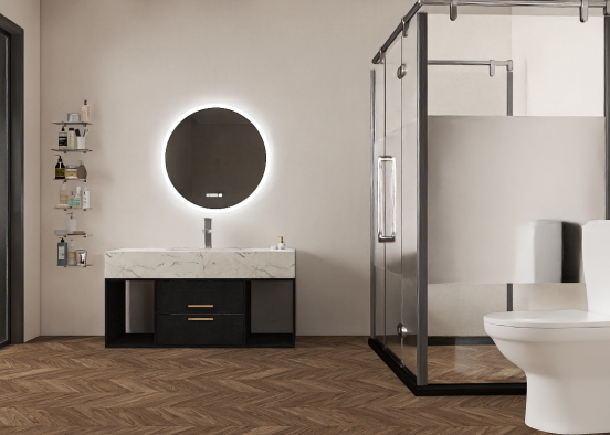 banheiro de luxo  Design Rendering