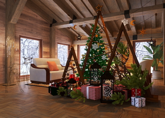 Christmas cabin Design Rendering