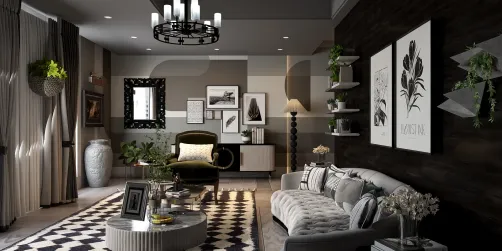 Earth tone dreams in black and white