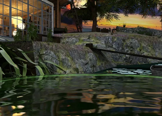 # Island living  Renderização de Design