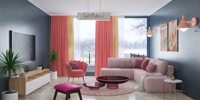 Pinky living room 🎀