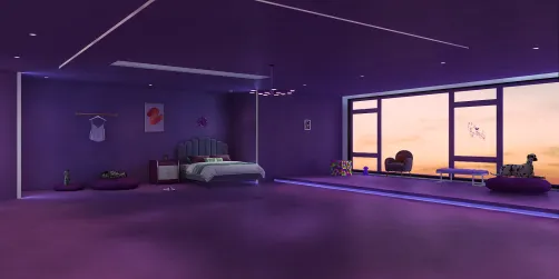 A purple room