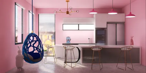 Pink Kitchen in Eupora/Cuisine rose à Eu