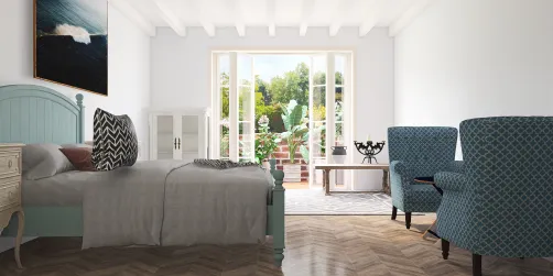 Oldies Blue Bedroom 
