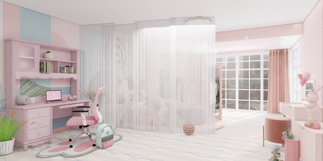 Pink room(barbie has to visit now)