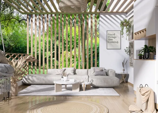 # Scandinavian Patio  Renderização de Design