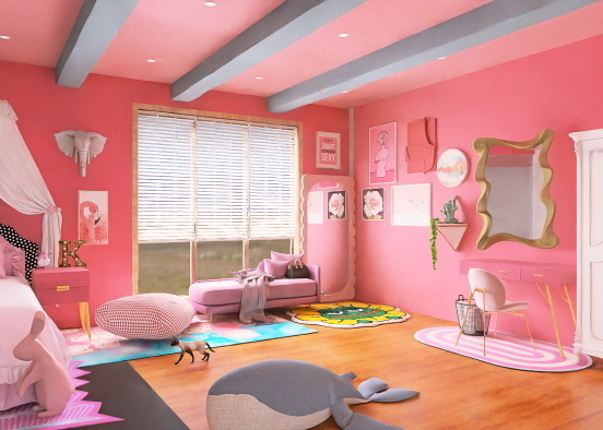 Pink room <3 Design Rendering