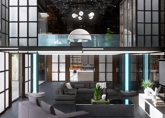 appartement mezzanine  Design Rendering