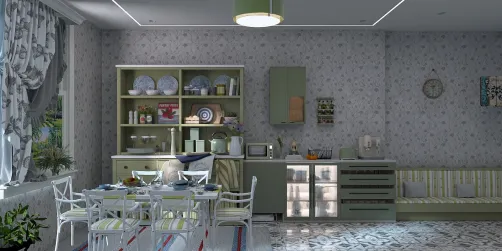 Retro style kitchen 