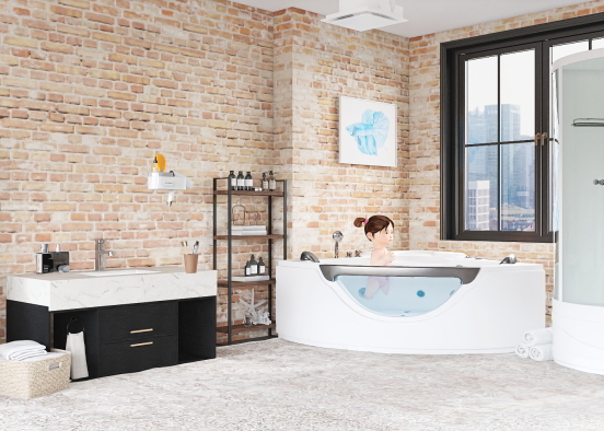 Salle de bain 🧼 🚿  Design Rendering