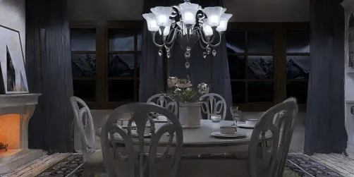 Dusk in the mountains