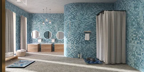 Public Pool Bathroom