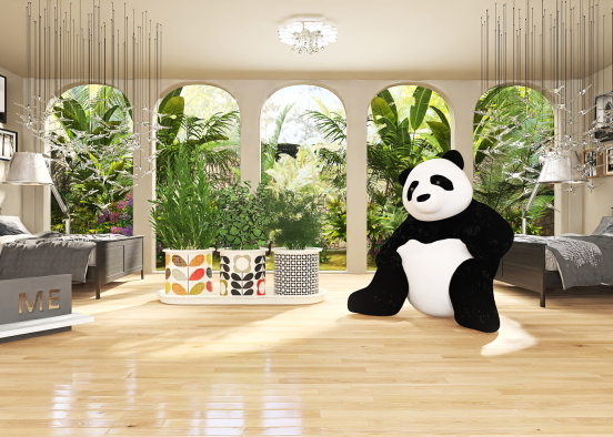 Pourriez-vous trouver le tous petit panda ?🐼❤️ Design Rendering