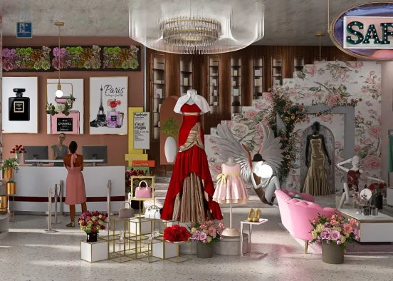 # SARA - The fashion Boutique  Renderização de Design