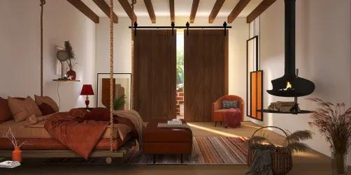 Bed room rustique