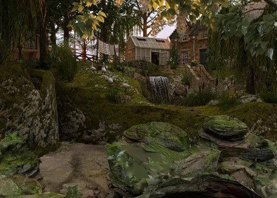 #  QUE LUGAR TAN IDÍLICO 🌲🏡🌾🌱 Renderização de Design