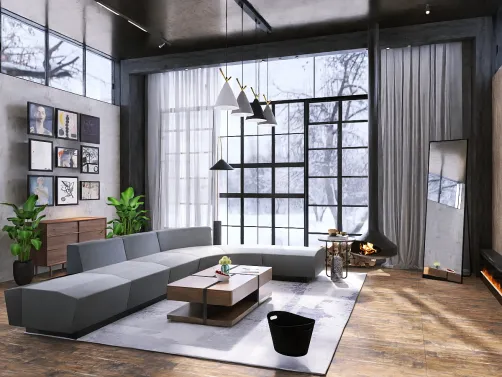 INDUSTRIAL LIVING ROOM ✿