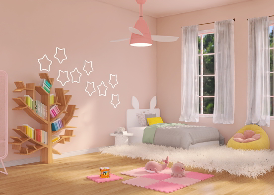 Girl's room 🌼 Design Rendering