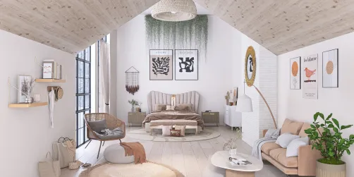 Boho Attic Bedroom 