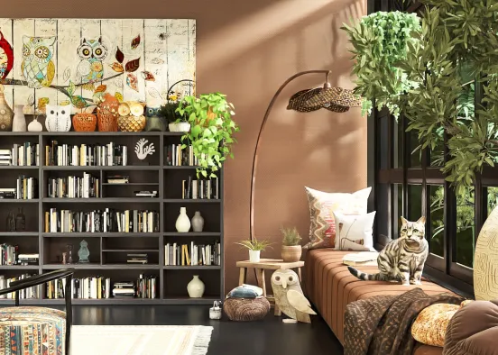 # A Little Owl Love ❤️🦉 Renderização de Design