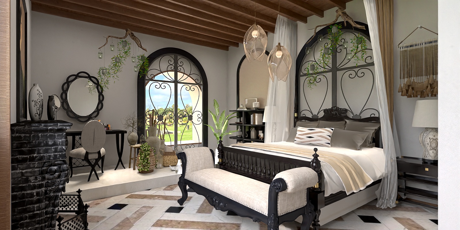 Rustic elegance in Spanish style