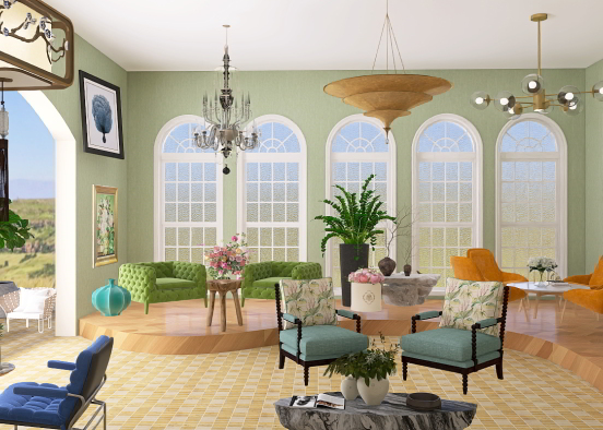Chatter and Chairs decor for small areas Design Rendering
