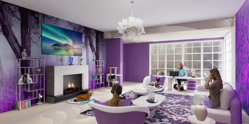 lavender living room 
