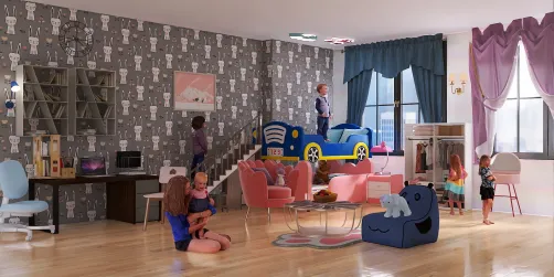 kids boys and girls room 