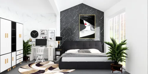 Black bedroom 