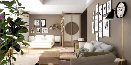 contemporary small hotel suite 