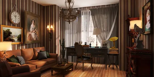 Vintage office room 