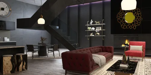 Sleek dark gothic toned