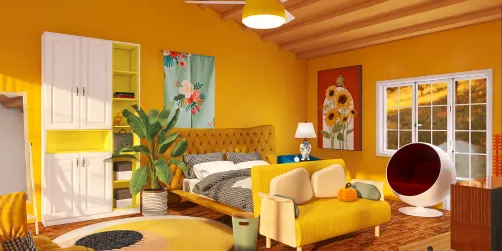 1970s bedroom